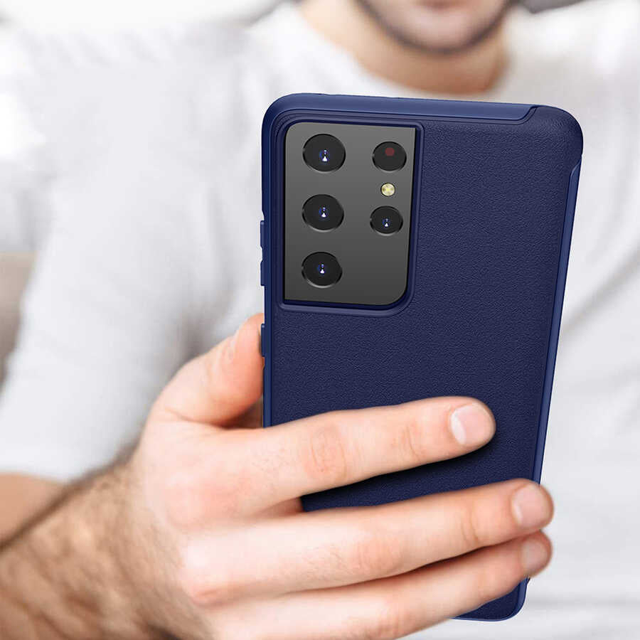 Galaxy S21 Ultra Case Wiwu Sand Stone Cover Blue 