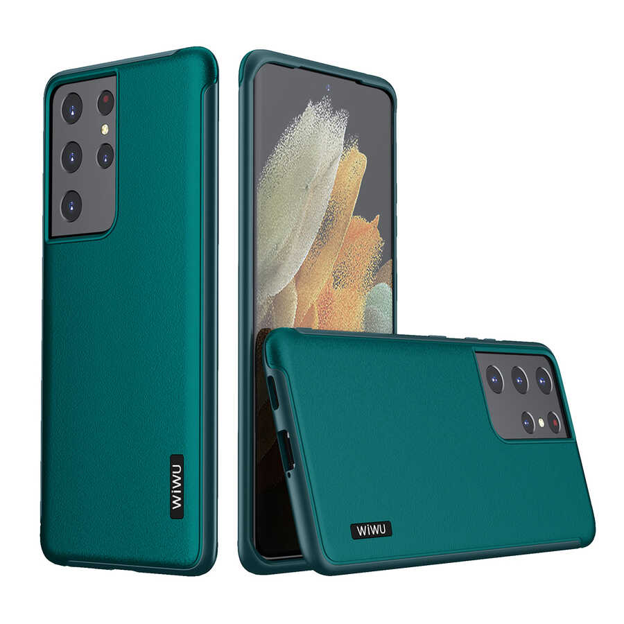 Galaxy S21 Ultra Case Wiwu Sand Stone Cover Blue 