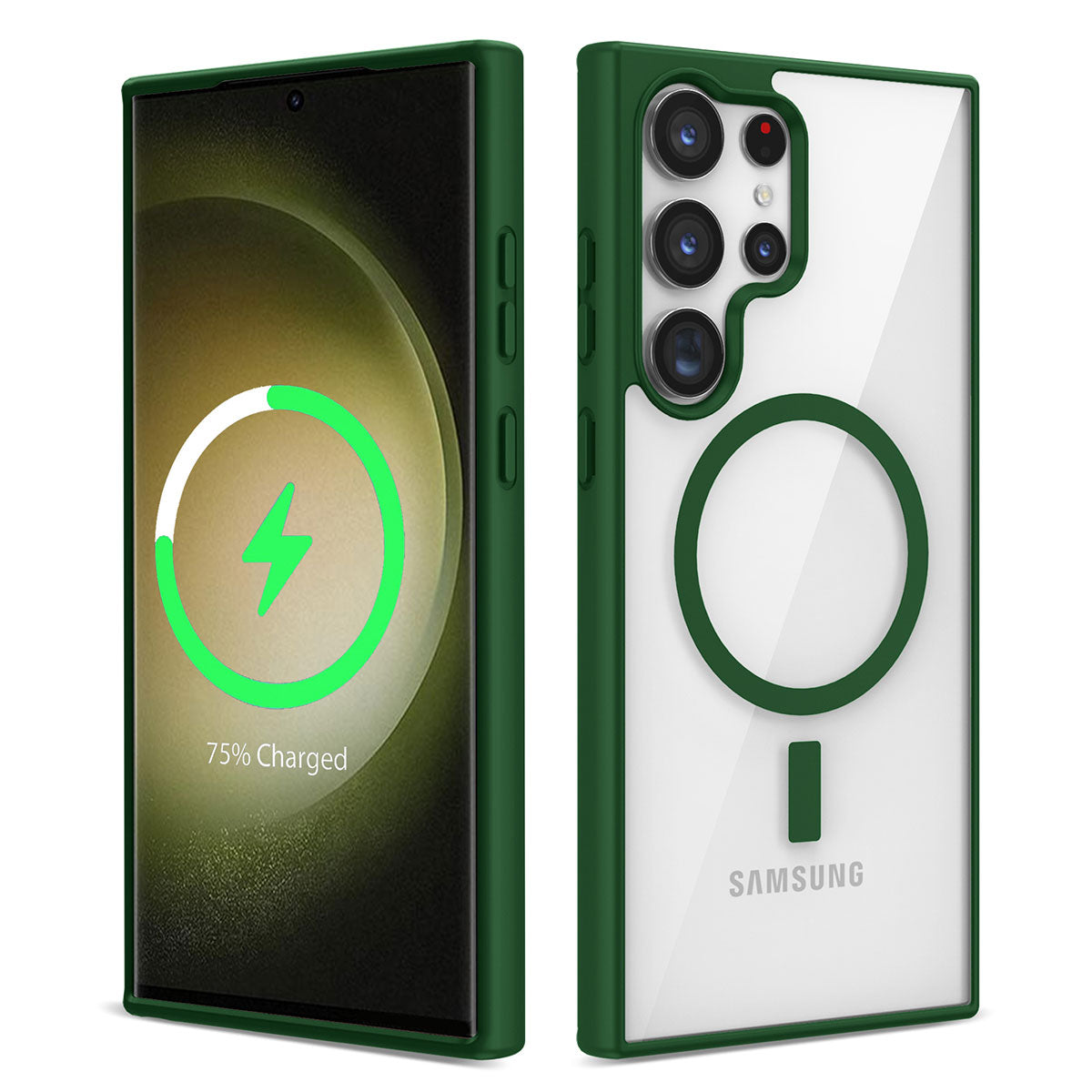 Galaxy S22 Ultra Kılıf M-safe Wireless Şarj Özellikli Silikon Zore Ege Kapak