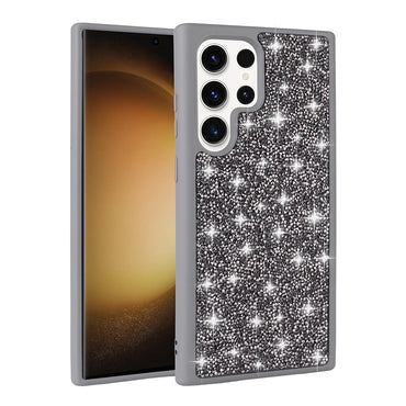 Galaxy S22 Ultra Case Shiny Stone Design Zore Diamond Cover Black