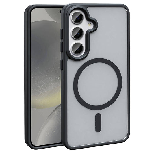 Galaxy S23 FE Case M-safe Charging Feature Matte Back Surface Zore Sio Cover Black 