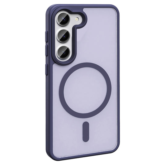 Galaxy S23 FE Case M-safe Charging Feature Matte Back Surface Zore Sio Cover Deep Purple 