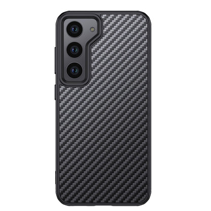 Galaxy S23 Kılıf Aramid Karbon Fiber M-safe Özellikli Wlons Radison Kapak Siyah