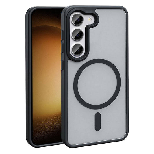 Galaxy S23 Case M-safe Charging Feature Matte Back Surface Zore Sio Cover Black 