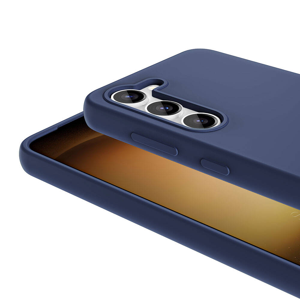 Galaxy S23 Case M-safe Charging Feature Liquid Technology Erasable Hard Zore Kiwi Cover Navy Blue