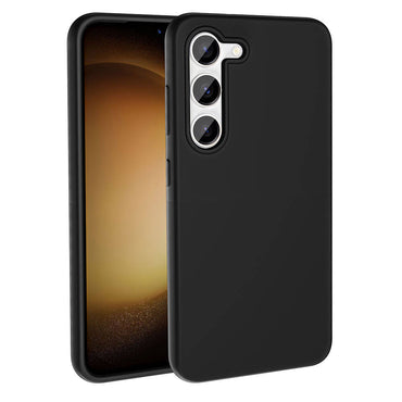 Galaxy S23 Case M-safe Charging Feature Liquid Technology Erasable Hard Zore Kiwi Cover Black