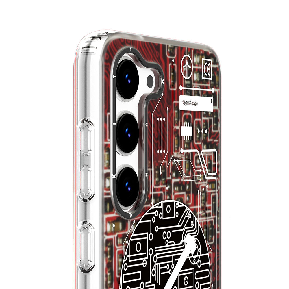 Galaxy S23 Case M-safe Charging Feature YoungKit Technology Series Cover White 