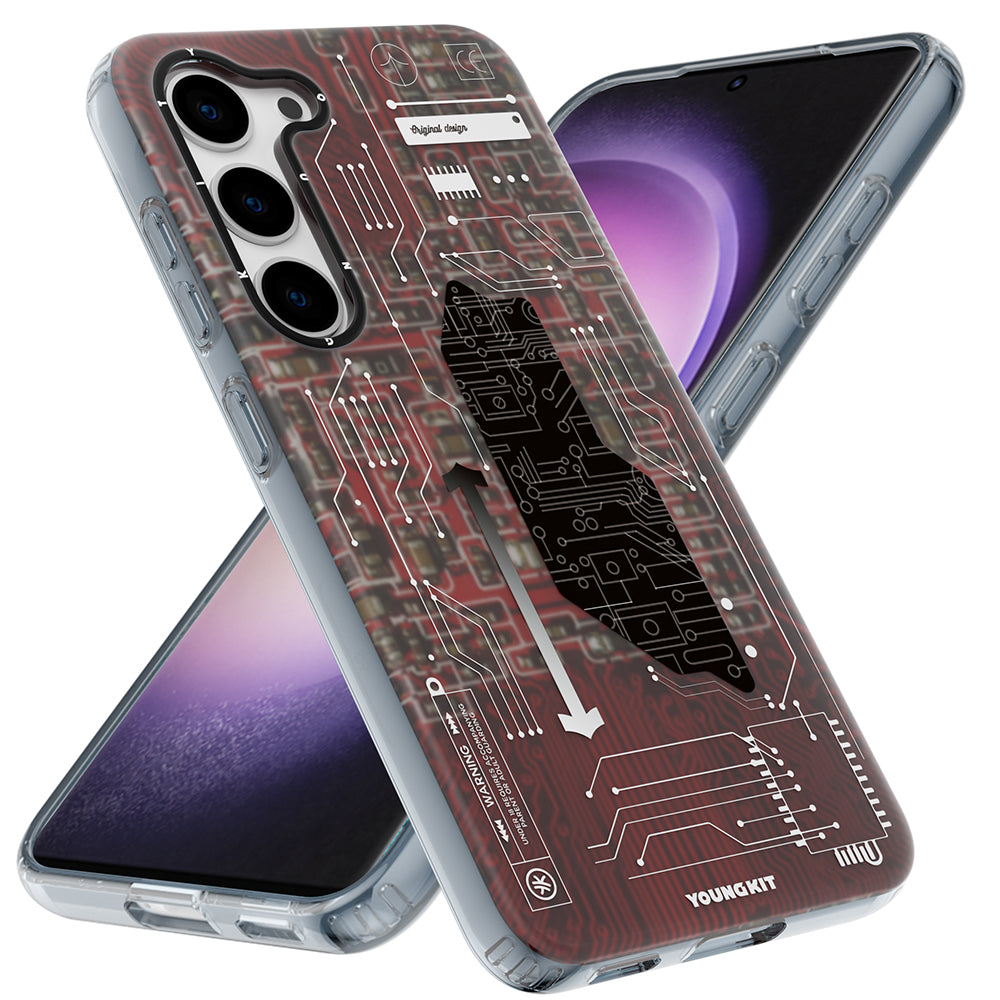 Galaxy S23 Case YoungKit Technology Series Cover White 