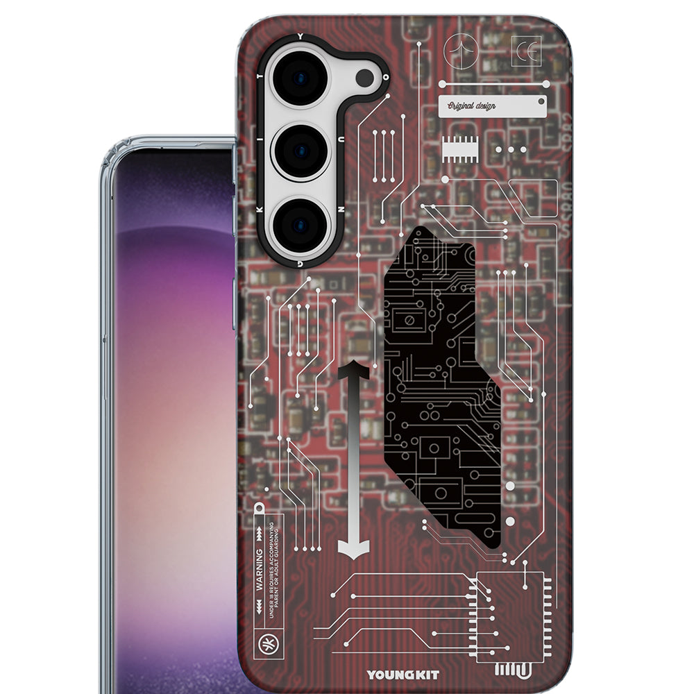 Galaxy S23 Case YoungKit Technology Series Cover White 