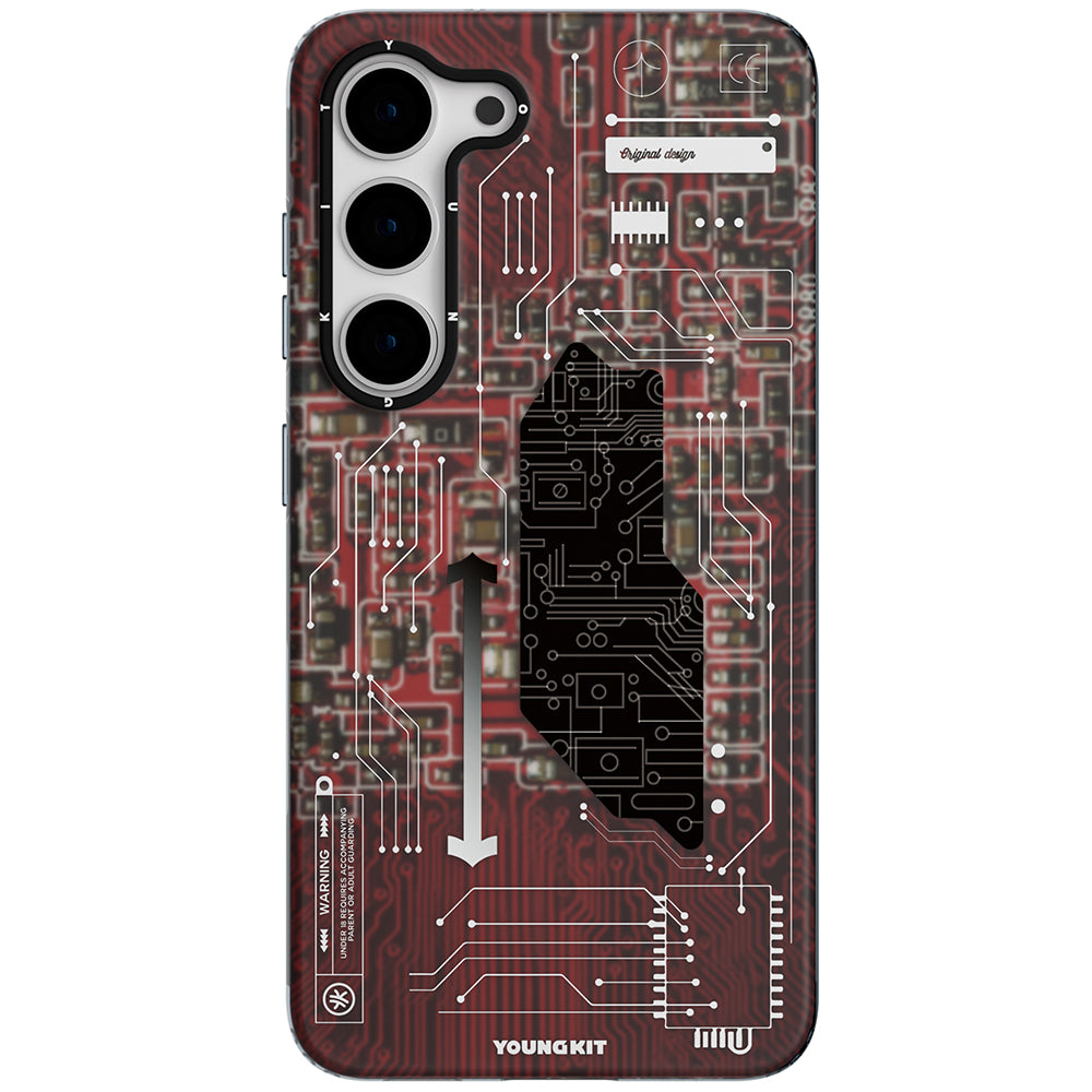 Galaxy S23 Case YoungKit Technology Series Cover White 