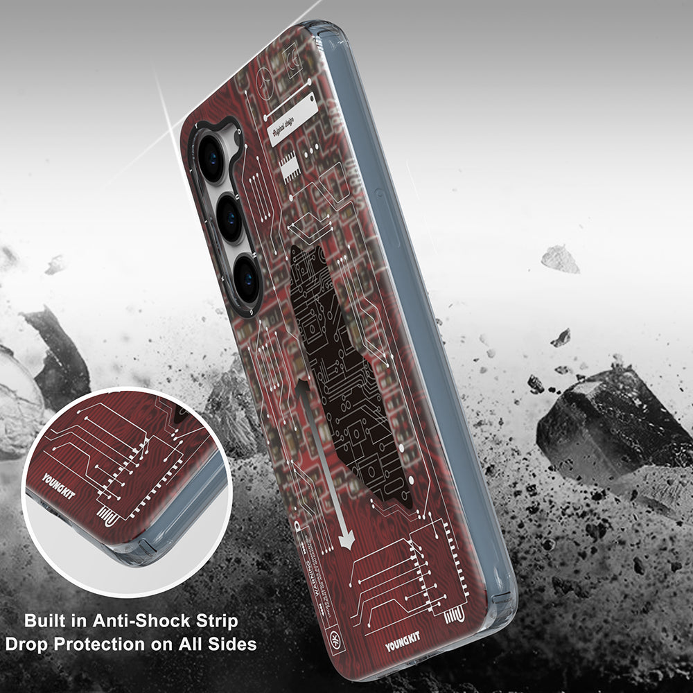 Galaxy S23 Case YoungKit Technology Series Cover White 