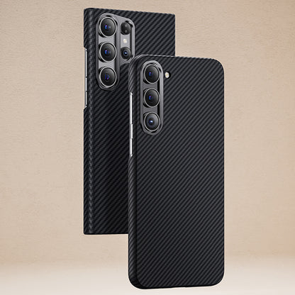 Galaxy S23 Plus Kılıf Benks M-safe Şarj Özellikli Magnetik ArmorAir 600D Kevlar Fiber Kapak Siyah