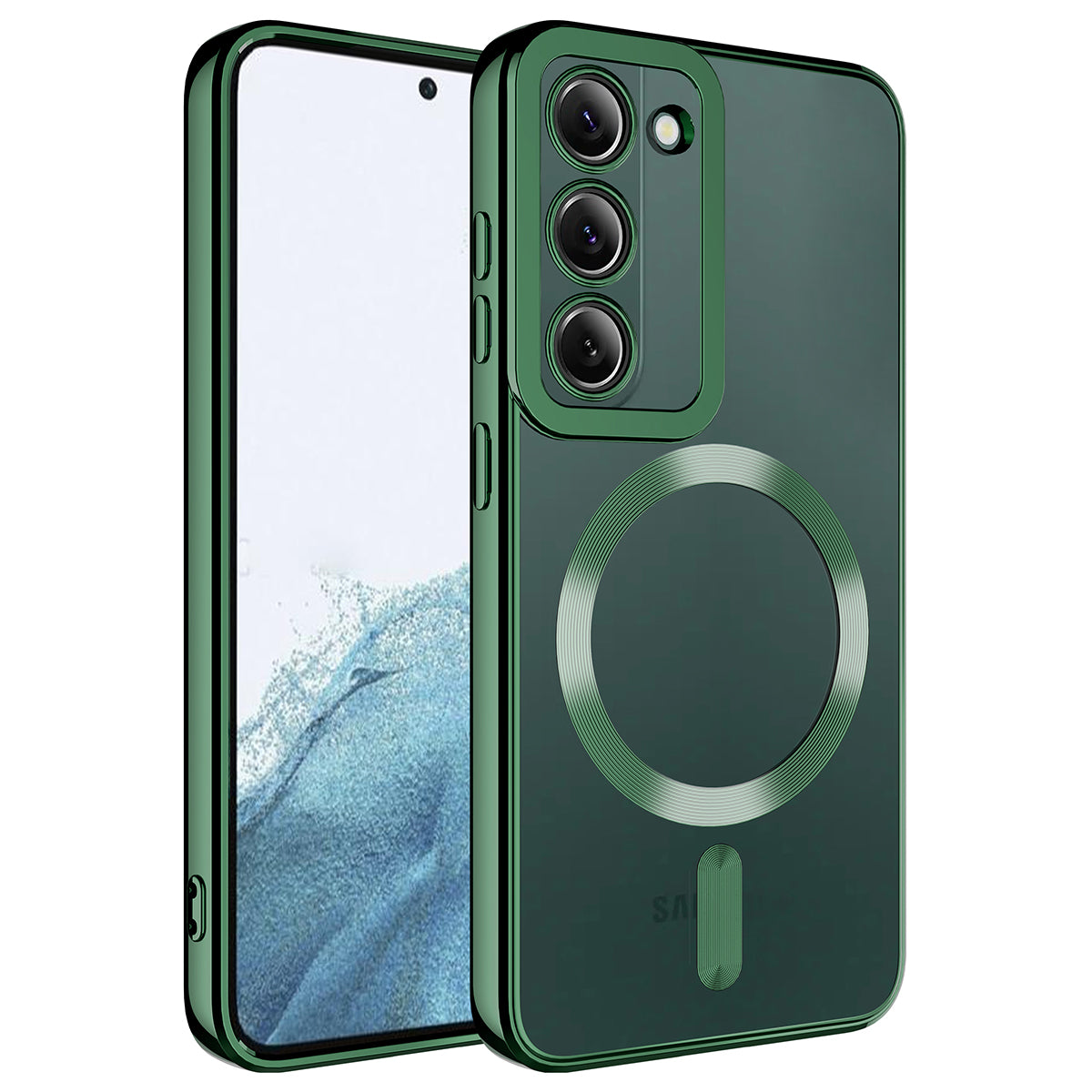 Galaxy S23 Plus Kılıf M-safe Wireless Şarj Özellikli Zore Setro Silikon