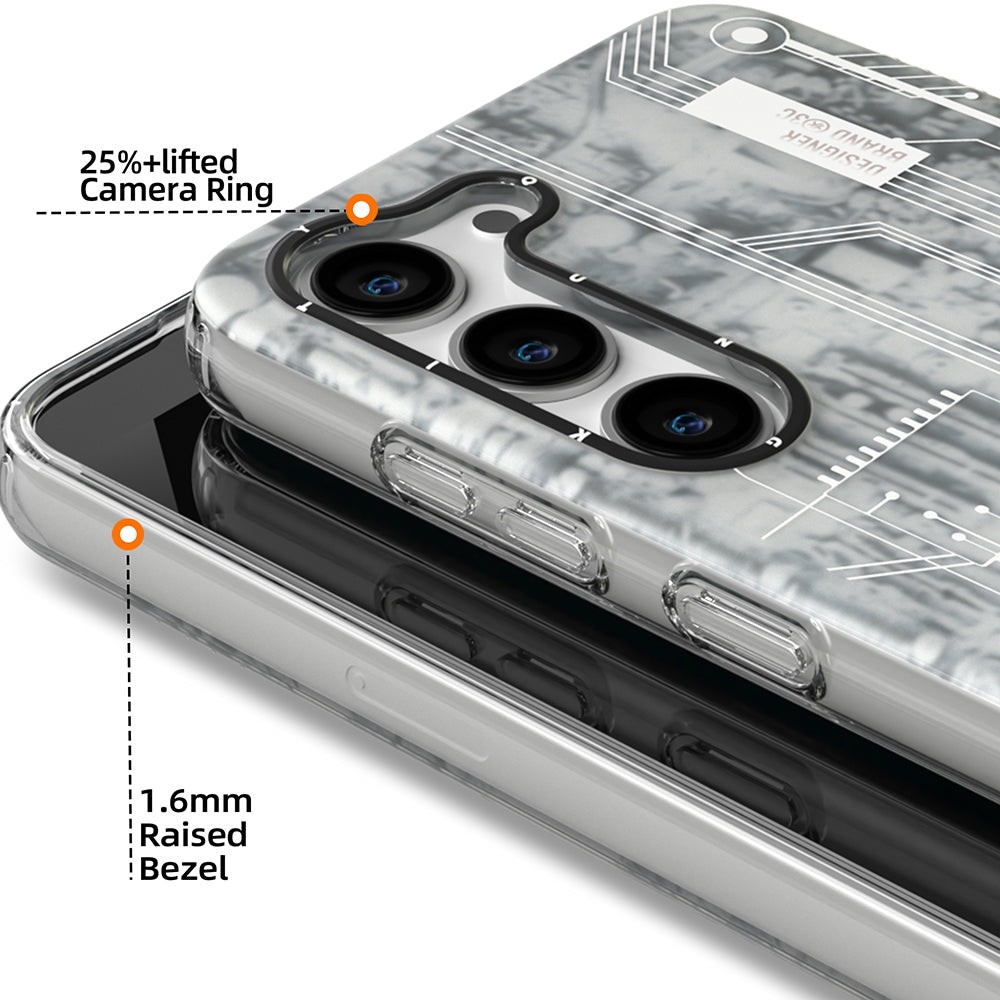Galaxy S23 Plus Case YoungKit Technology Series Cover White 