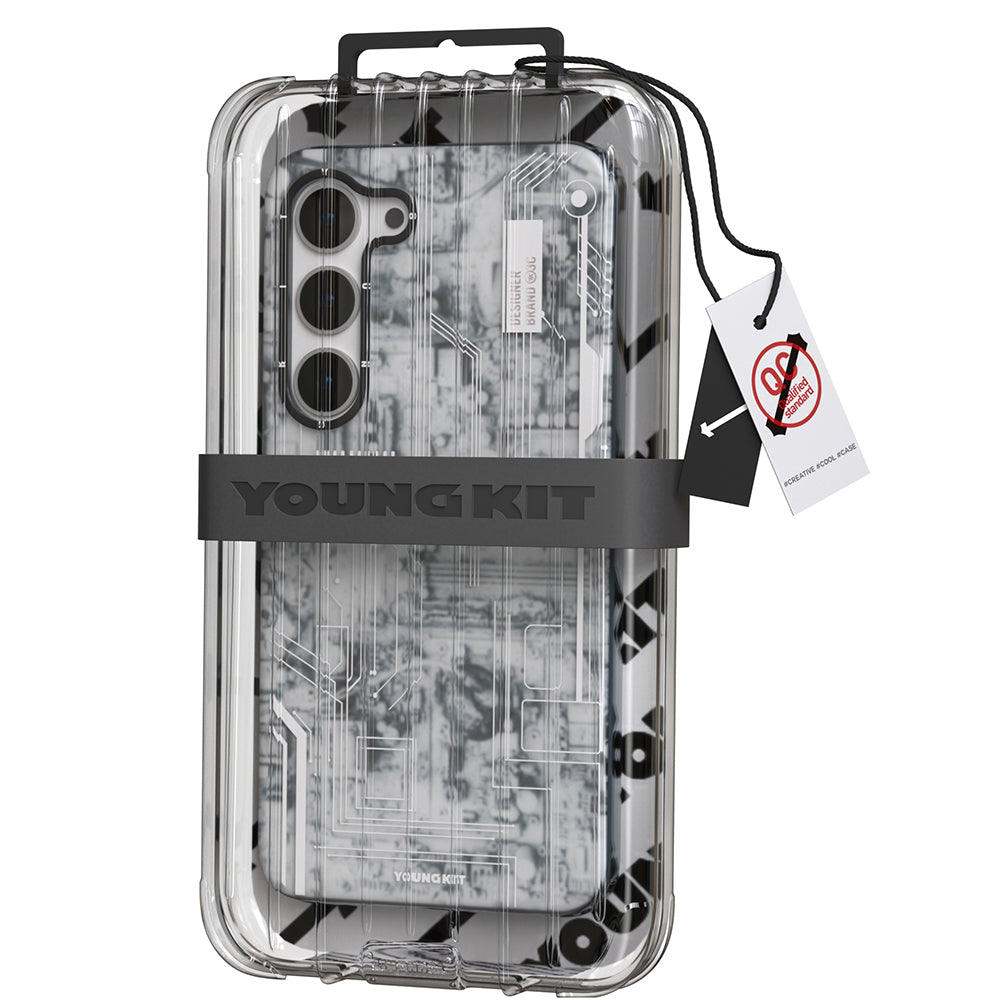 Galaxy S23 Plus Case YoungKit Technology Series Cover White 