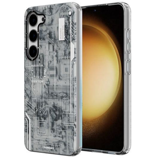 Galaxy S23 Plus Case YoungKit Technology Series Cover White 