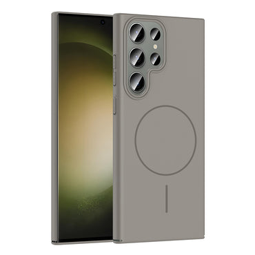 Galaxy S23 Ultra Case Zore Ruby Hard Cover Gray with M-safe Charging 