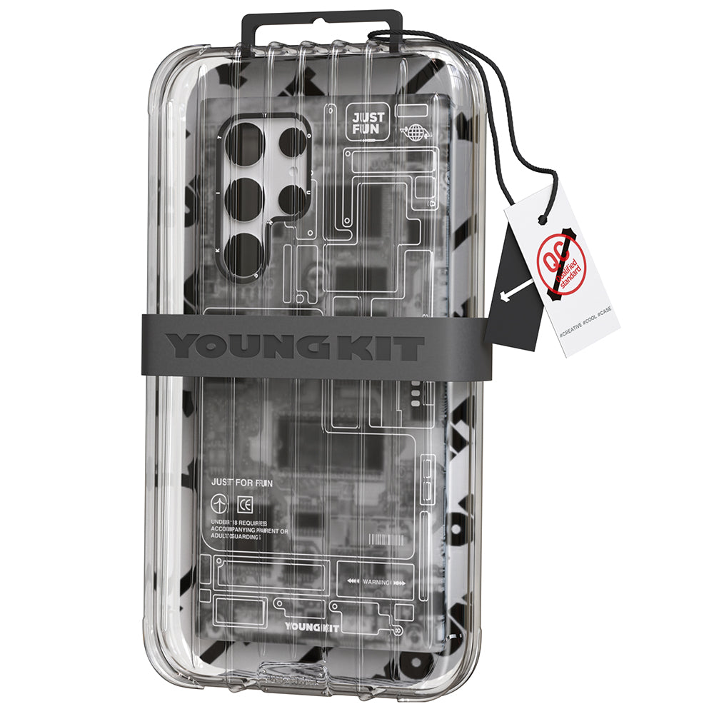 Galaxy S23 Ultra Case YoungKit Technology Series Cover Red 
