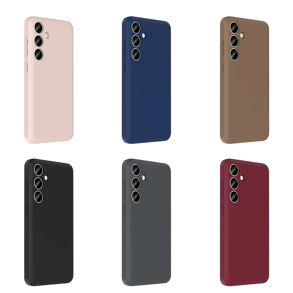 Galaxy S24 FE Case Camera Protection Card Holder Zore Vitra Cover Plum