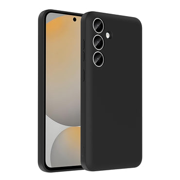 Galaxy S24 FE Kılıf Kamera Korumalı Kartlık Hazneli Zore Vitra Kapak Siyah