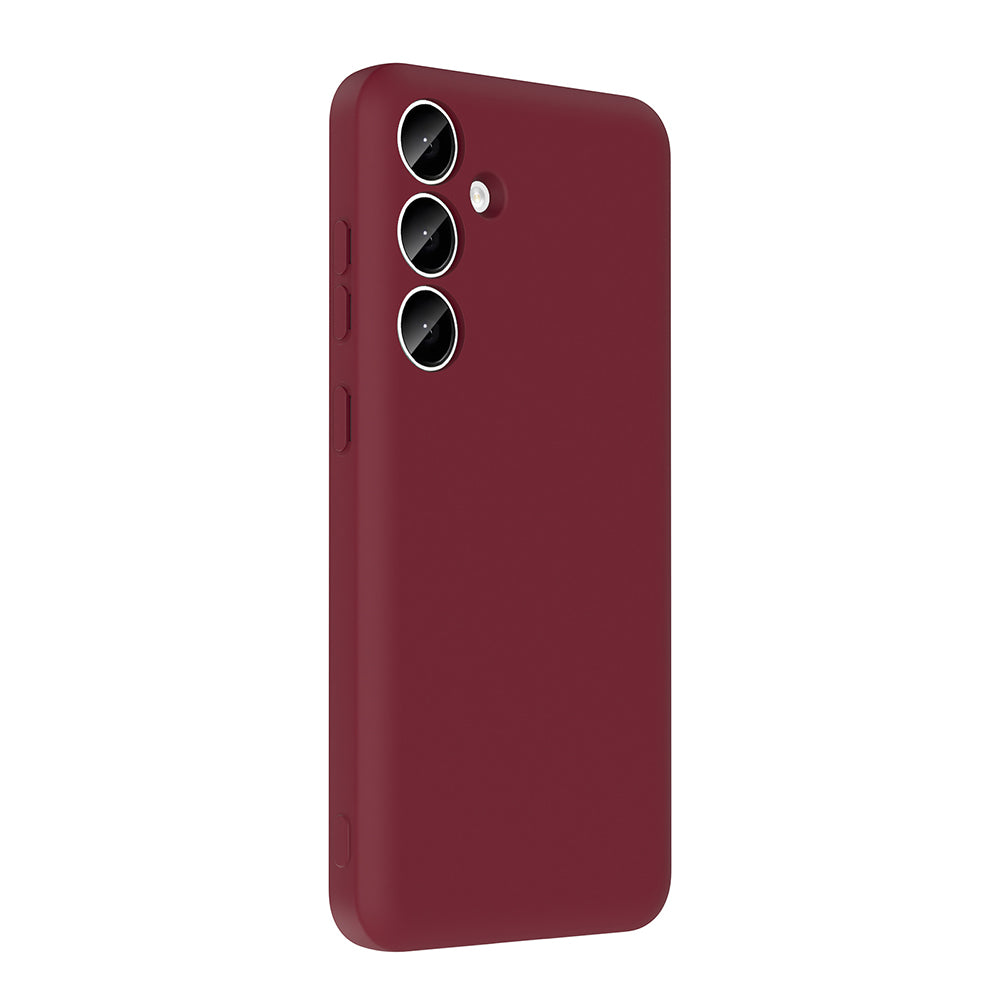 Galaxy S24 FE Case Camera Protection Card Holder Zore Vitra Cover Plum