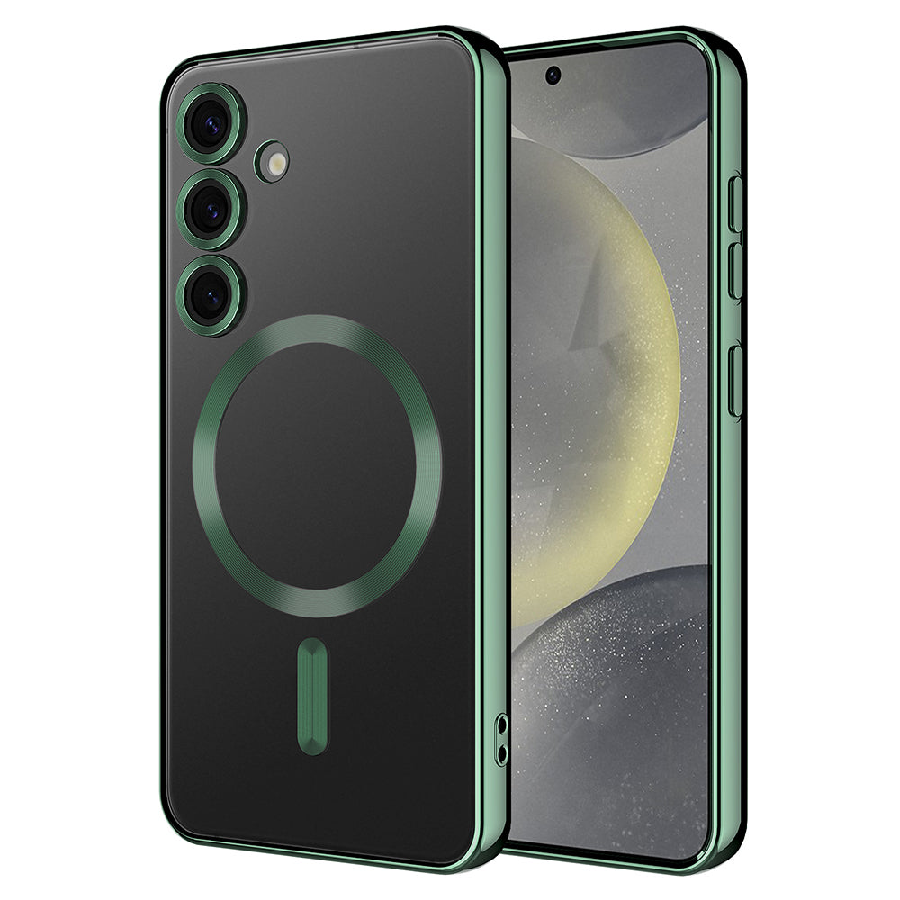 Galaxy S24 FE Case Camera Protection M-safe Wireless Charging Feature Zore Demre Cover Black 