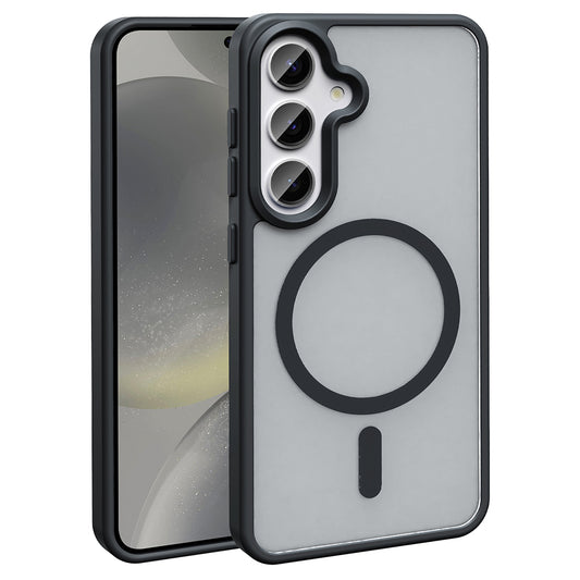 Galaxy S24 FE Case M-safe Charging Feature Matte Back Surface Zore Sio Cover Black 