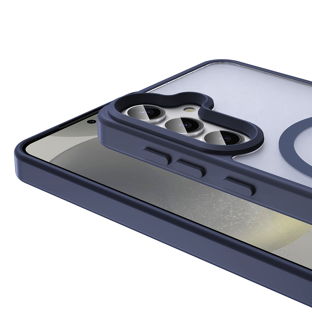 Galaxy S24 FE Case M-safe Charging Feature Matte Back Surface Zore Sio Cover Gray 