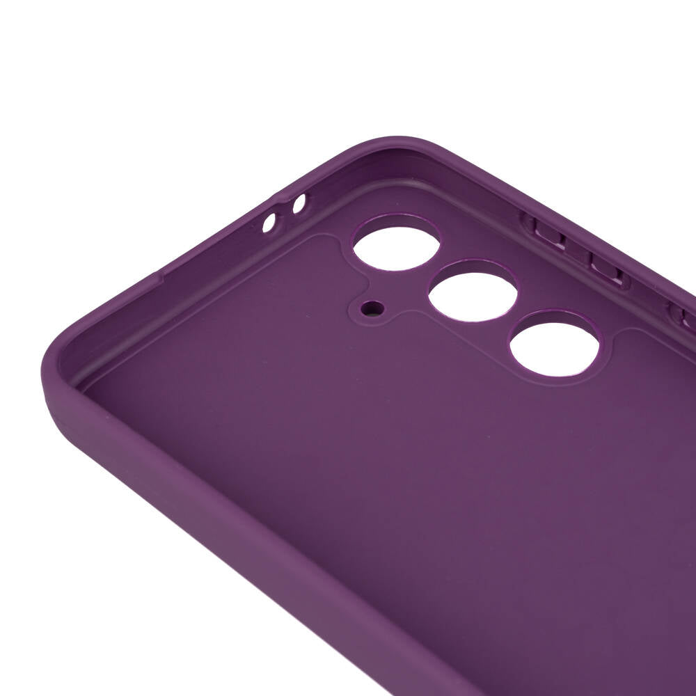 Galaxy S24 FE Case Zore Piping Silicone Navy Blue