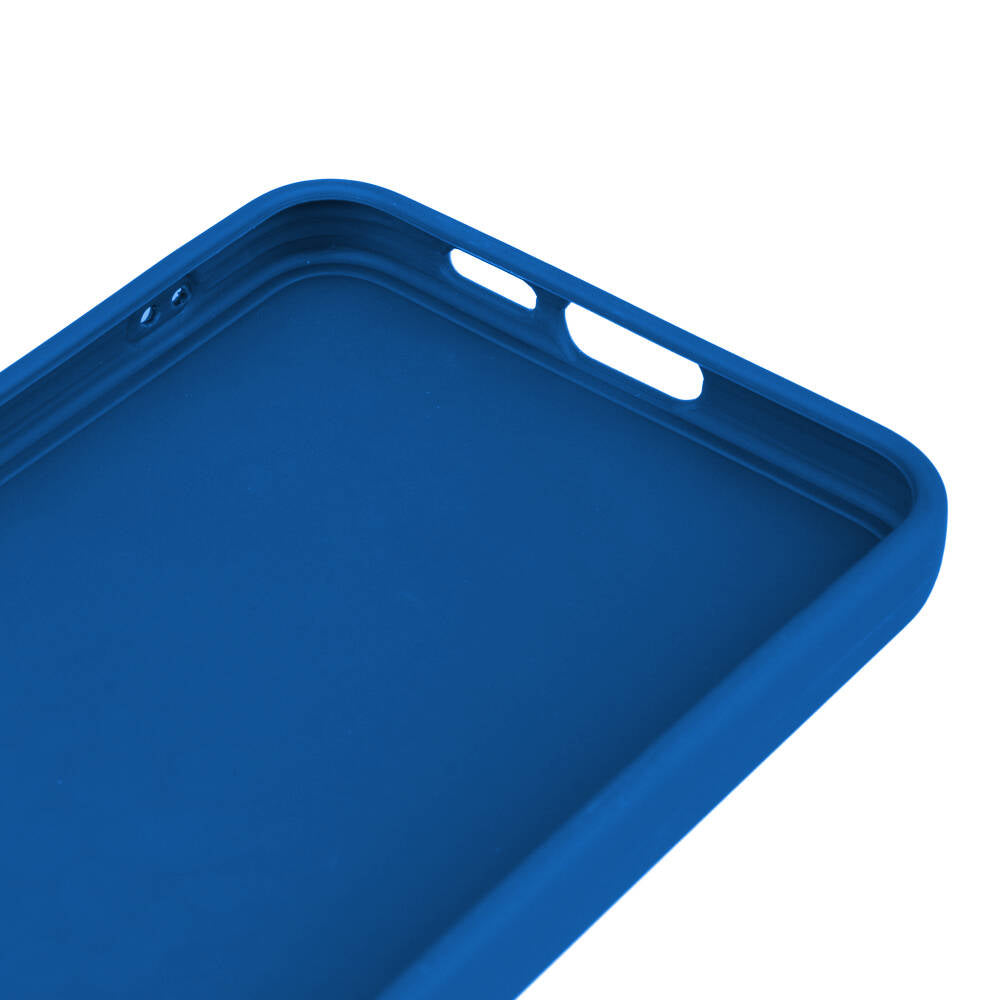 Galaxy S24 FE Case Zore Piping Silicone Navy Blue
