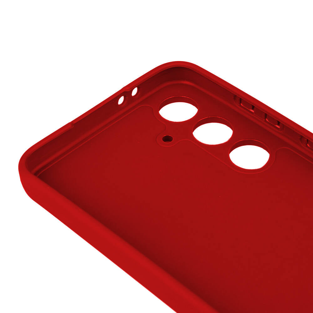 Galaxy S24 FE Case Zore Piping Silicone Navy Blue