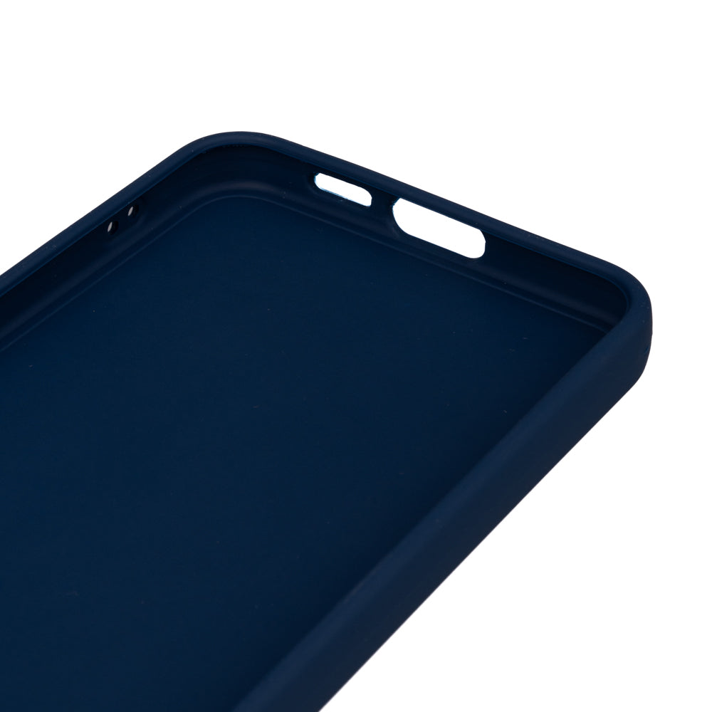 Galaxy S24 FE Case Zore Piping Silicone Navy Blue