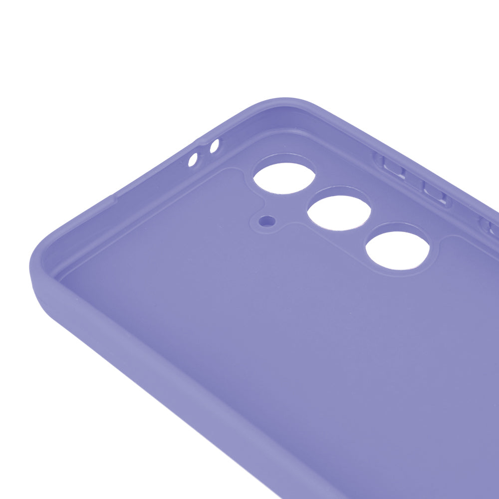 Galaxy S24 FE Case Zore Piping Silicone Navy Blue
