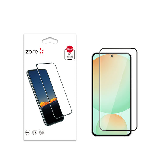 Galaxy S24 FE Zore Edge Shatter Resistant Glass Screen Protector Black