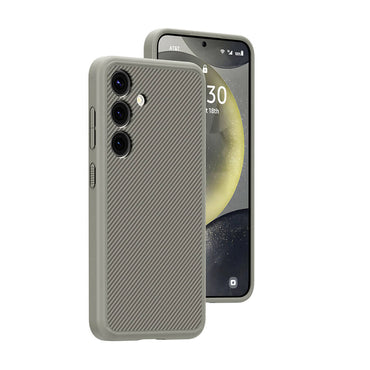 Galaxy S24 Case with M-safe Charging Function Carbon Fiber Look Zore T-Carbon Cover Titanium-Gray