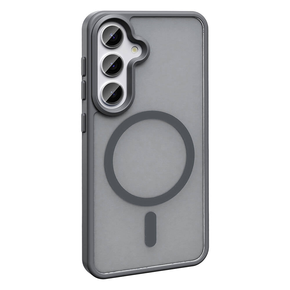 Galaxy S24 Case M-safe Charging Feature Matte Back Surface Zore Sio Cover Dark Green 