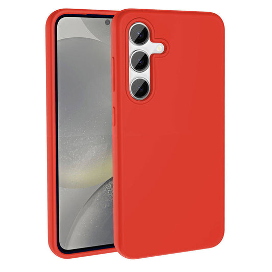 Galaxy S24 Case M-safe Charging Feature Liquid Technology Erasable Hard Zore Kiwi Cover Red