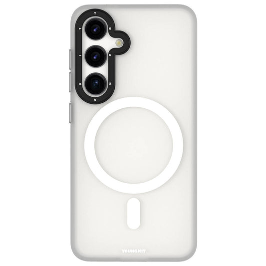 Galaxy S24 Case M-safe Charging Feature Youngkit Hidden Sand Series Cover White 