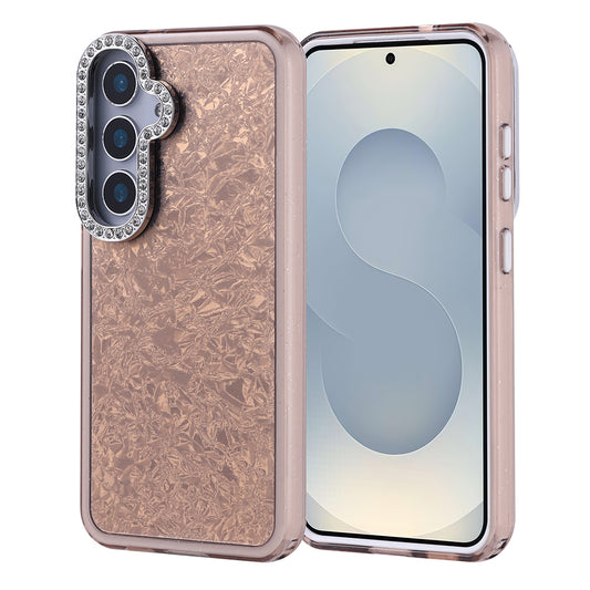 Galaxy S24 Case Stone Design Zore Door Cover Gold 