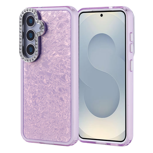 Galaxy S24 Kılıf Taşlı Tasarımlı Zore Kapi Kapak Lila