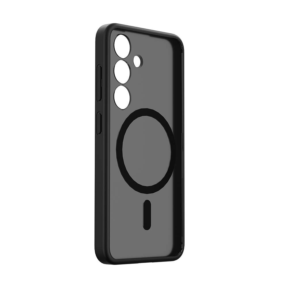 Galaxy S24 Case Wiwu FGG-024 M-safe Charging Feature Stain Resistant Cover Black 