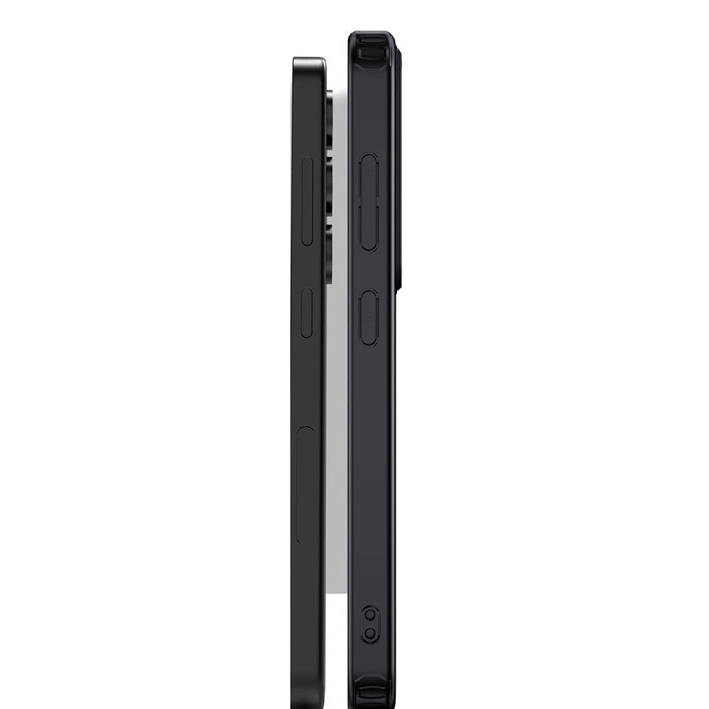 Galaxy S24 Plus Kılıf Aramid Karbon Fiber M-safe Özellikli Wlons Radison Kapak Siyah
