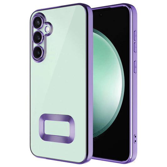 Galaxy S24 Plus Case Camera Protection Logo Showing Zore Omega Cover Lilac 