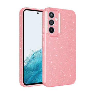 Galaxy S24 Plus Case Camera Protection Glitter Luxury Zore Cotton Cover White 