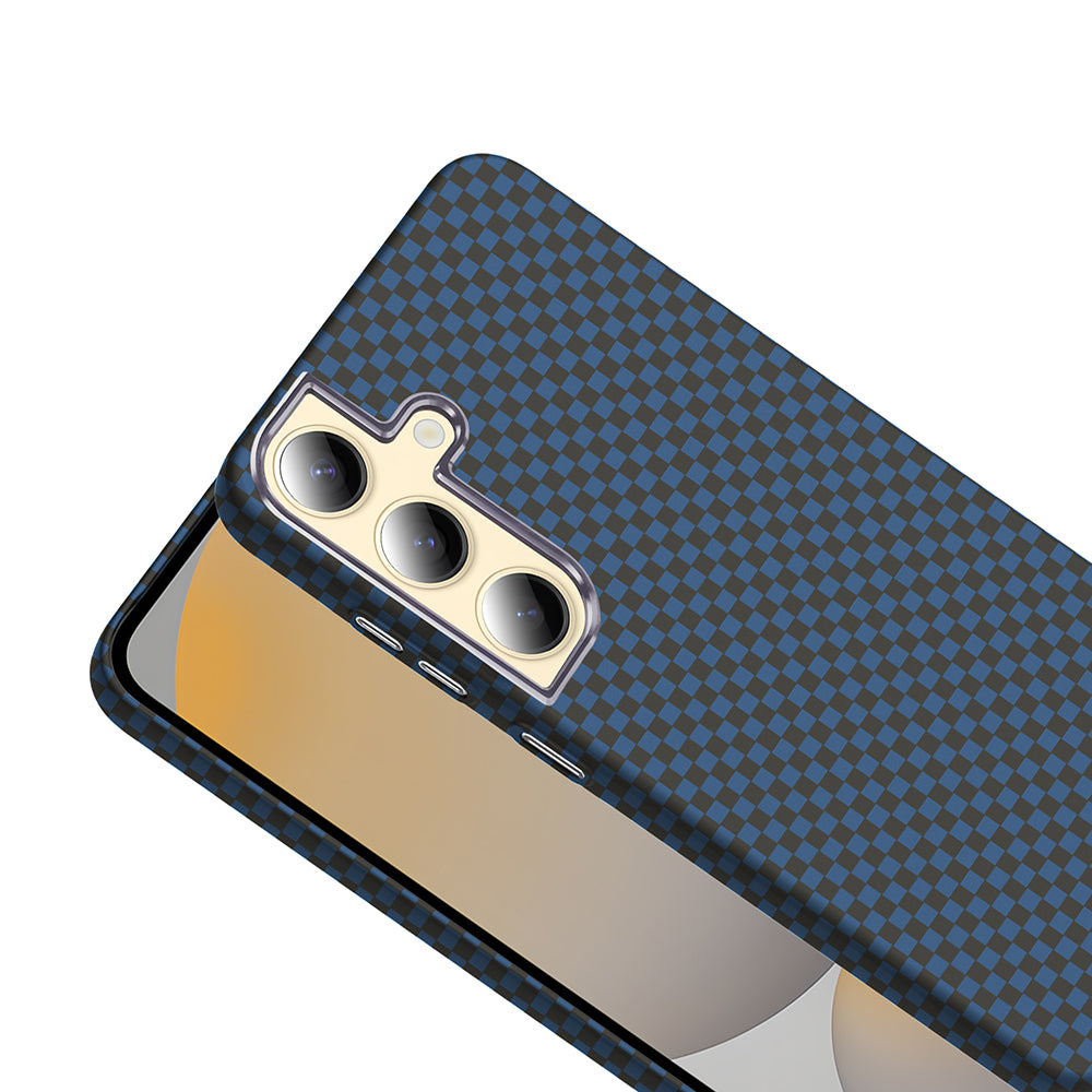 Galaxy S24 Plus Case with M-safe Charging Function Carbon Fiber Look Zore Gros Cover Black 