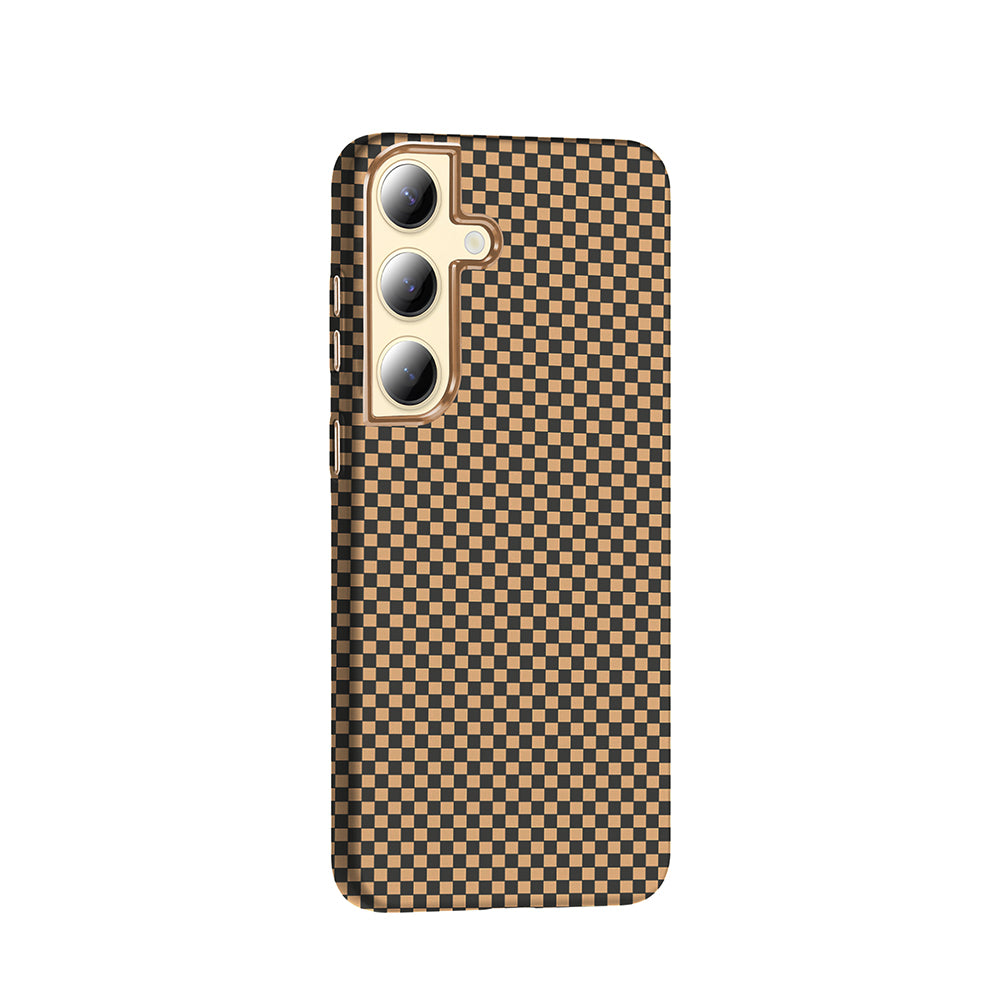 Galaxy S24 Plus Case with M-safe Charging Function Carbon Fiber Look Zore Gros Cover Black 