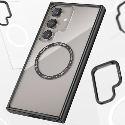 Galaxy S24 Plus Kılıf M-safe Şarj Özellikli Casebang Body Frame Kapak Siyah