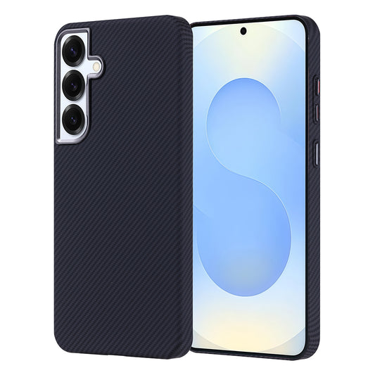 Galaxy S24 Plus Case with M-safe Charging Function Carbon Fiber Look Zore Nekst Cover Black 
