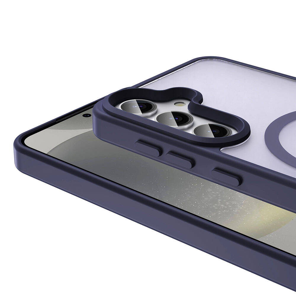 Galaxy S24 Plus Case M-safe Charging Feature Matte Back Surface Zore Sio Cover Gray 