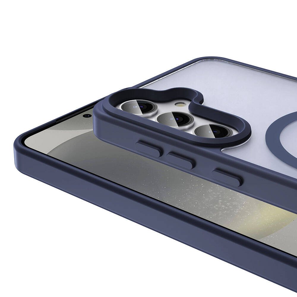 Galaxy S24 Plus Case M-safe Charging Feature Matte Back Surface Zore Sio Cover Gray 